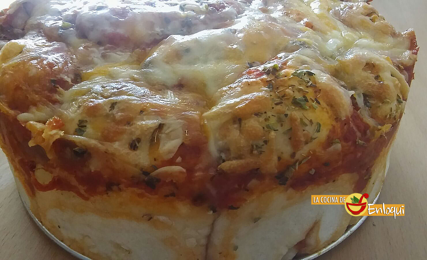 Pastel de pizza barbacoa