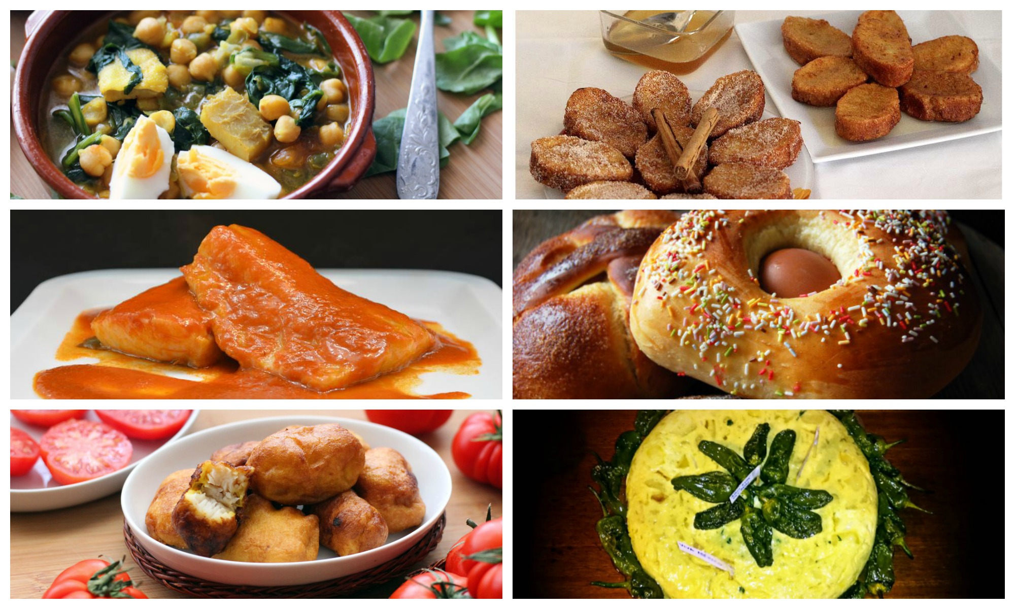 Selección de recetas tradicionales de semana santa