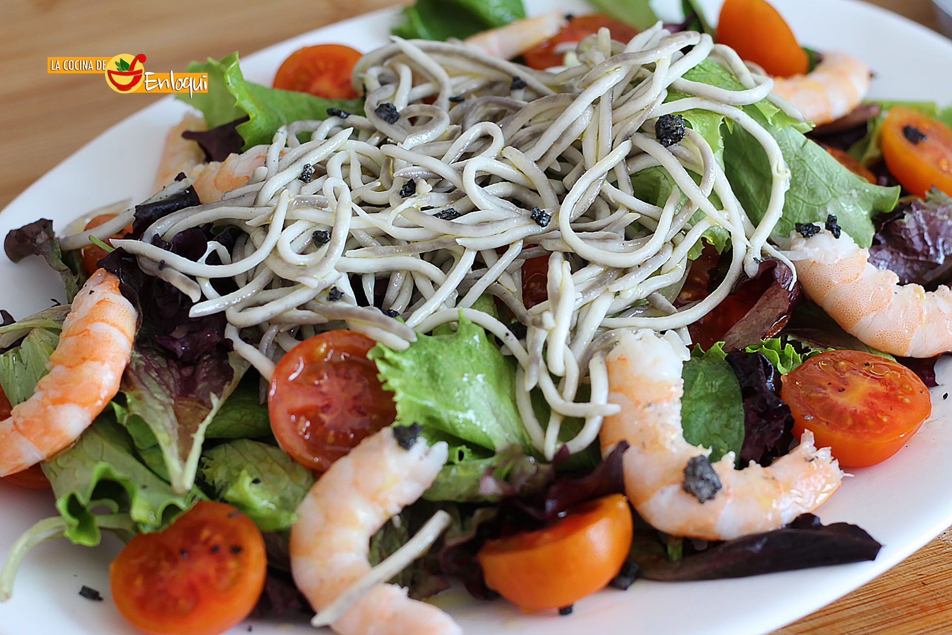 Ensalada templada con plateadas de mar