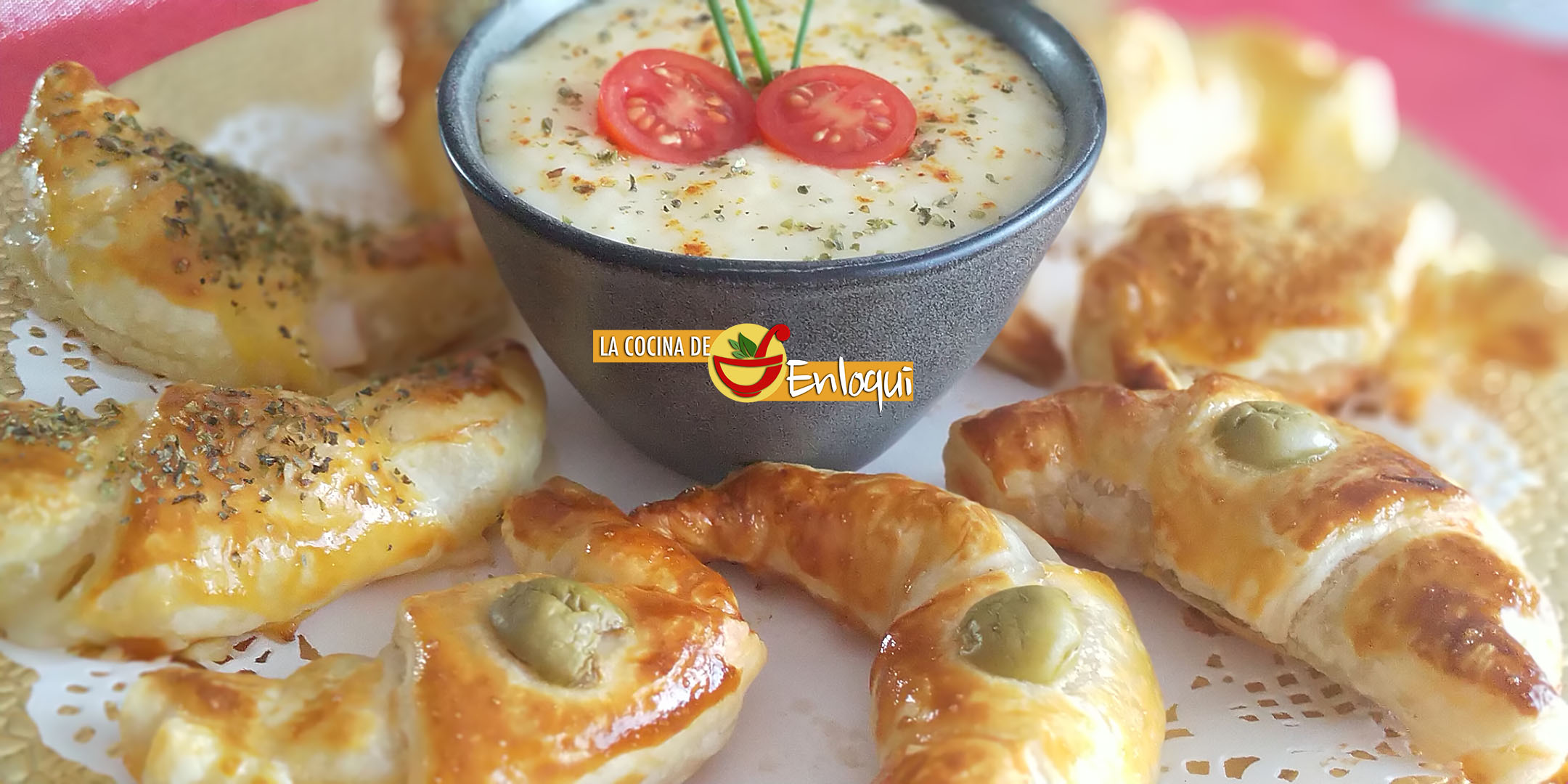 Croissants surtidos saladitos de hojaldre