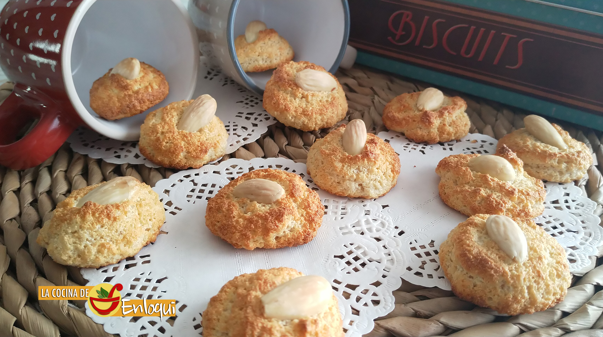 Galletas de almendra sin gluten y sin azúcar - La Cocina de Enloqui