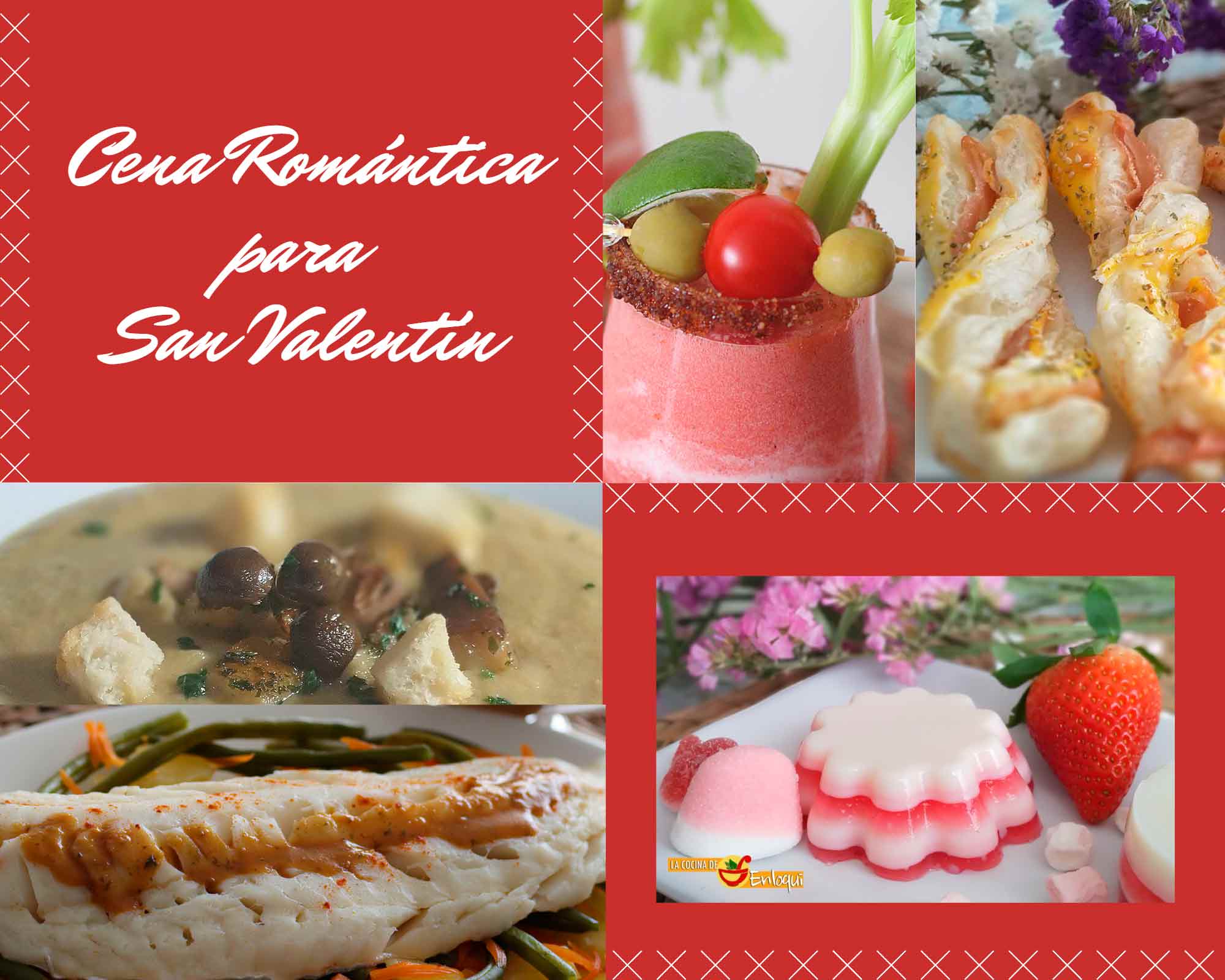 Cena romántica para San Valentín